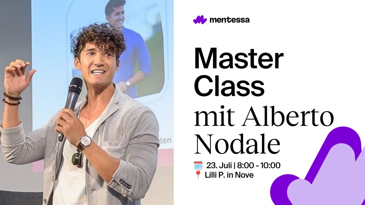 Mentessa Masterclass “Scale your SaaS-Startup to 1MARR” – B2B Sales with Alberto Nodale